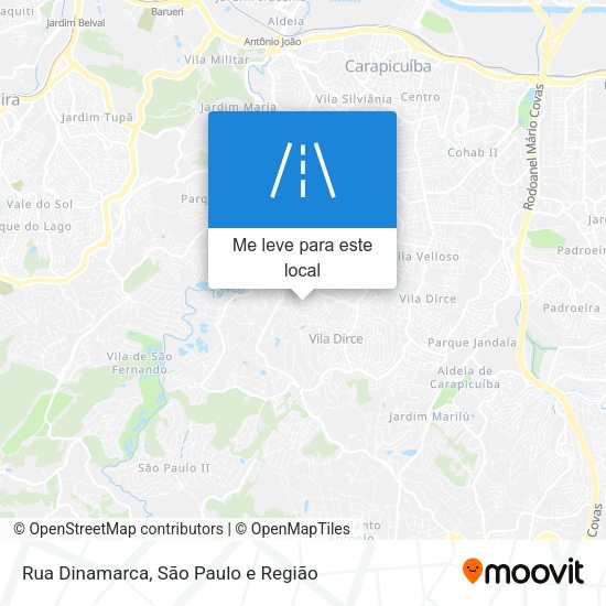 Rua Dinamarca mapa