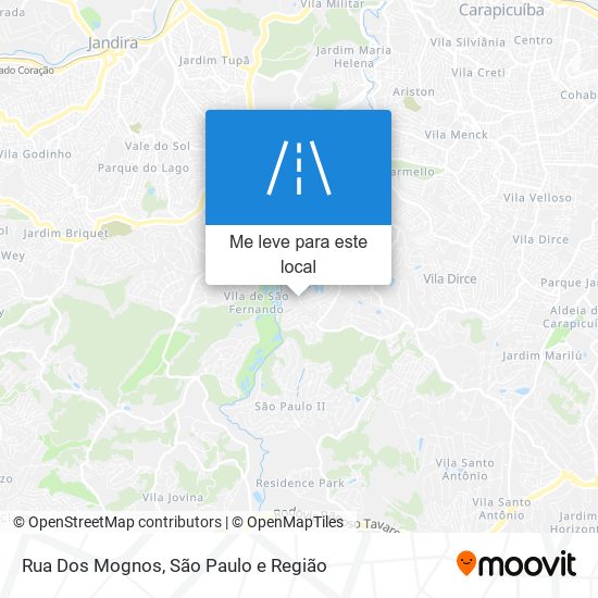 Rua Dos Mognos mapa