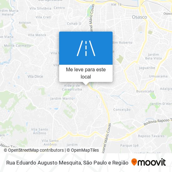 Rua Eduardo Augusto Mesquita mapa