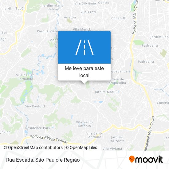 Rua Escada mapa