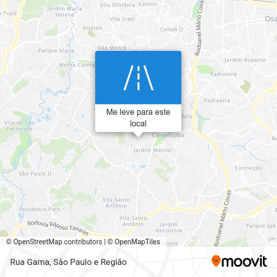 Rua Gama mapa