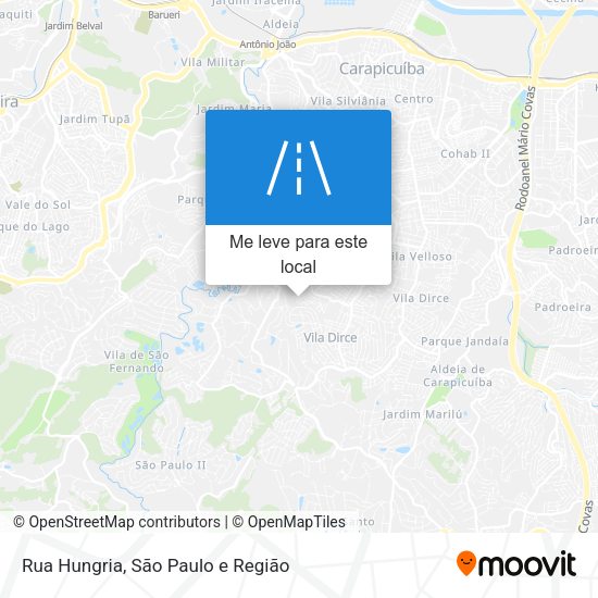 Rua Hungria mapa