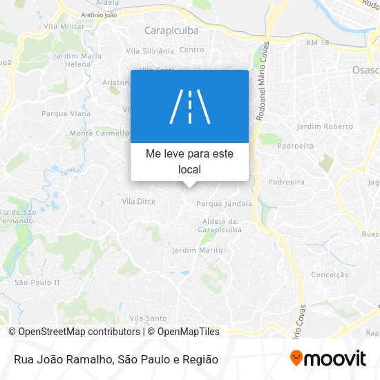 Rua João Ramalho mapa