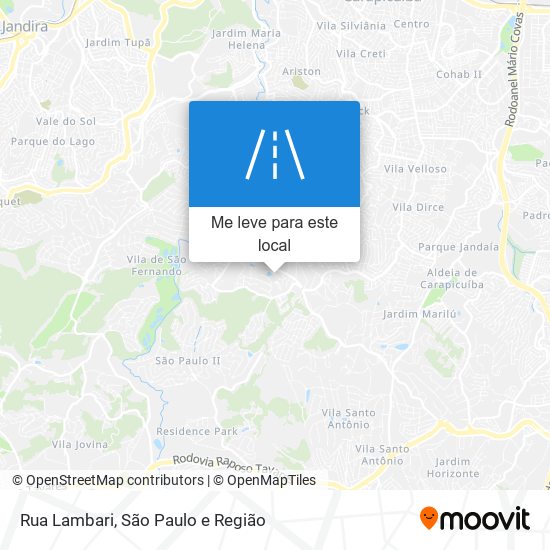Rua Lambari mapa