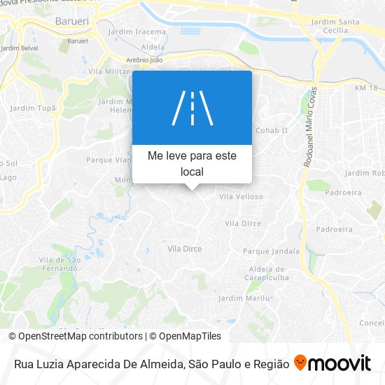 Rua Luzia Aparecida De Almeida mapa