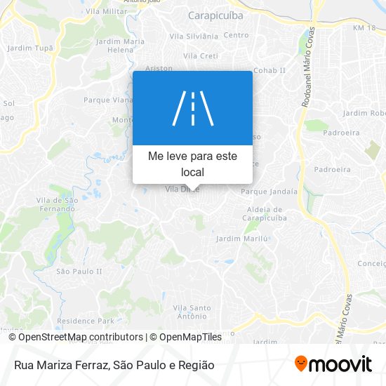 Rua Mariza Ferraz mapa