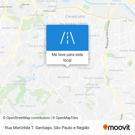 Rua Marizilda T. Santiago mapa