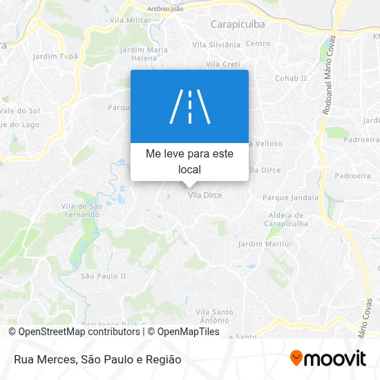 Rua Merces mapa