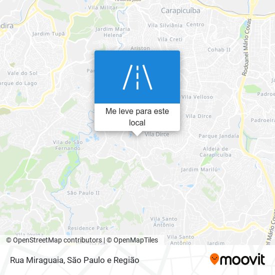 Rua Miraguaia mapa