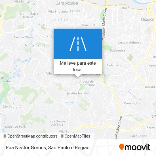 Rua Nestor Gomes mapa