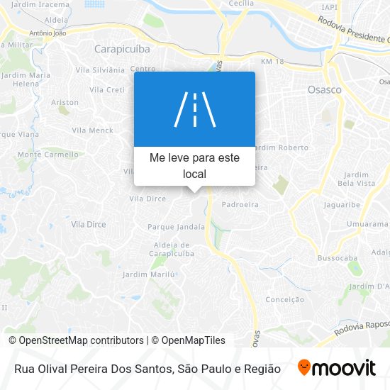 Rua Olival Pereira Dos Santos mapa