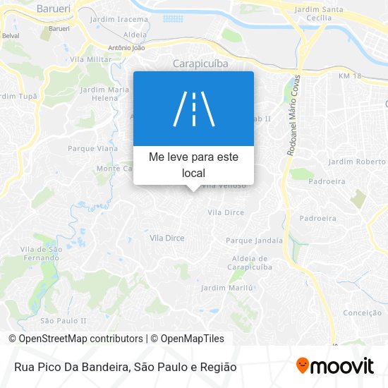 Rua Pico Da Bandeira mapa