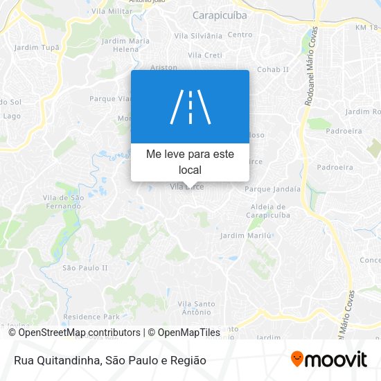 Rua Quitandinha mapa