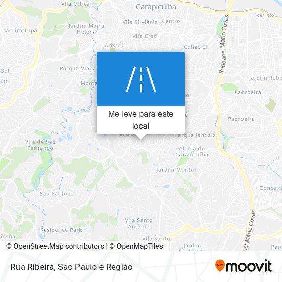 Rua Ribeira mapa