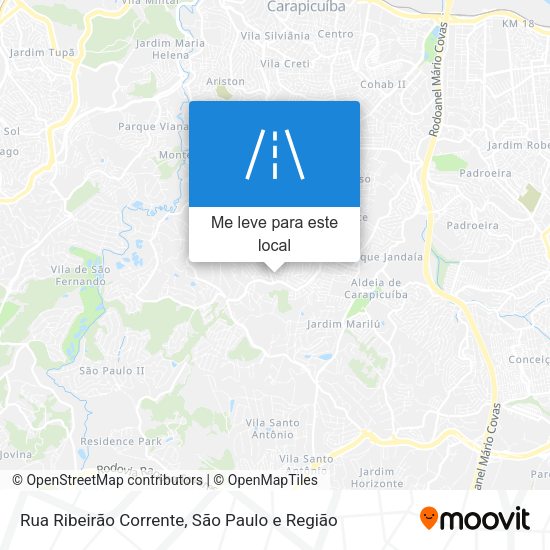 Rua Ribeirão Corrente mapa