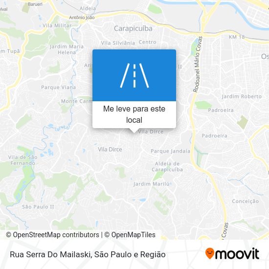 Rua Serra Do Mailaski mapa