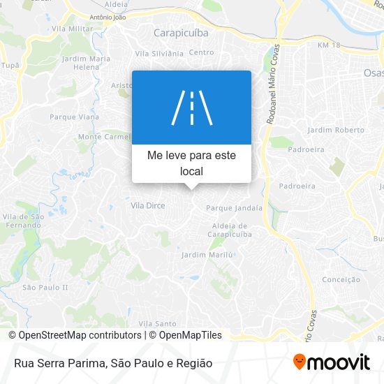 Rua Serra Parima mapa