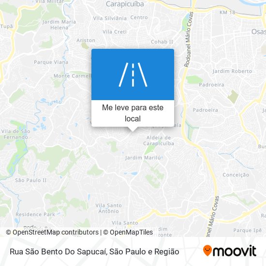 Rua São Bento Do Sapucaí mapa