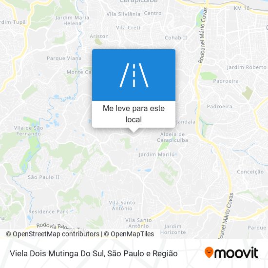 Viela Dois Mutinga Do Sul mapa