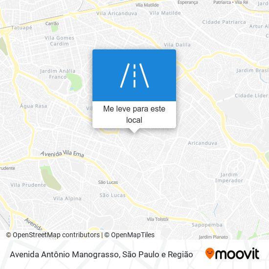 Avenida Antônio Manograsso mapa