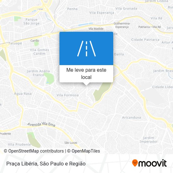 Praça Libéria mapa