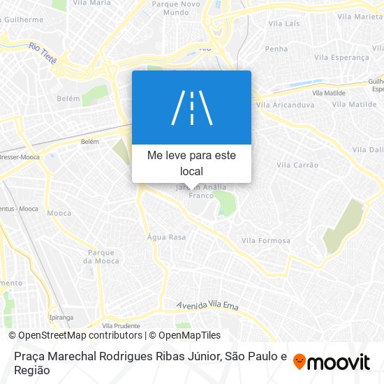 Praça Marechal Rodrigues Ribas Júnior mapa