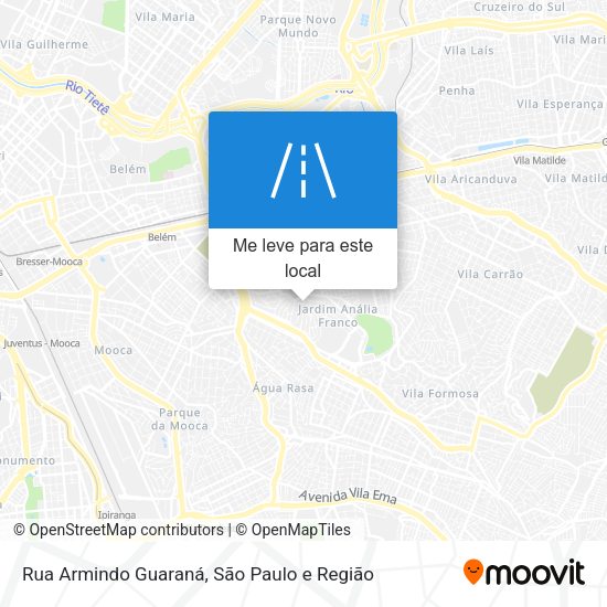Rua Armindo Guaraná mapa