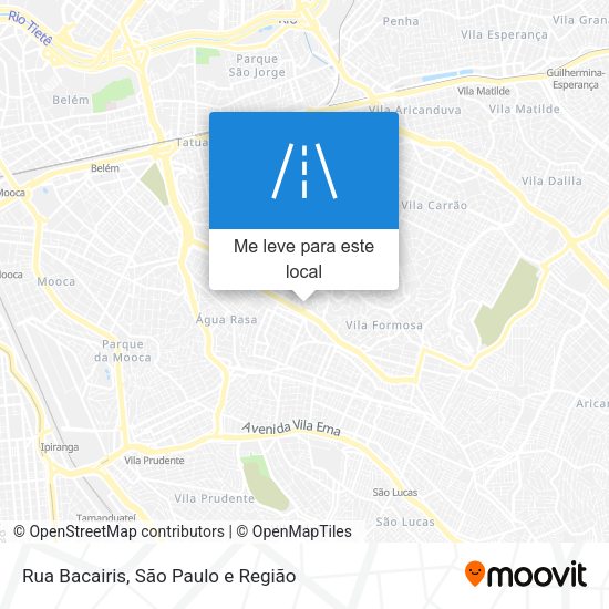 Rua Bacairis mapa