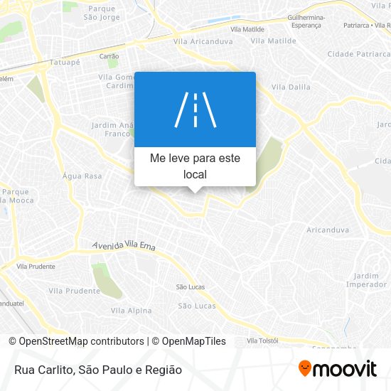 Rua Carlito mapa