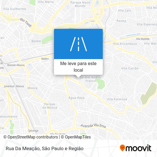 Rua Da Meação mapa