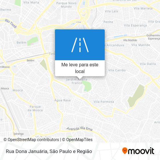 Rua Dona Januária mapa