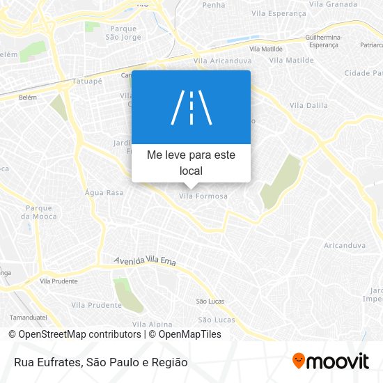 Rua Eufrates mapa