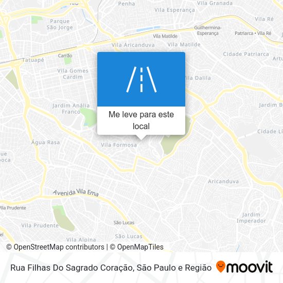 Rua Filhas Do Sagrado Coração mapa