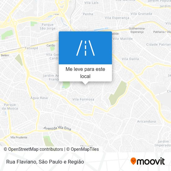 Rua Flaviano mapa