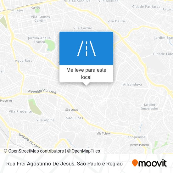 Rua Frei Agostinho De Jesus mapa