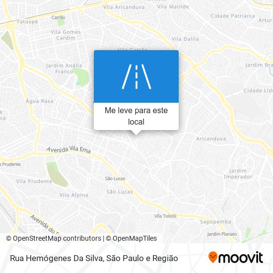 Rua Hemógenes Da Silva mapa