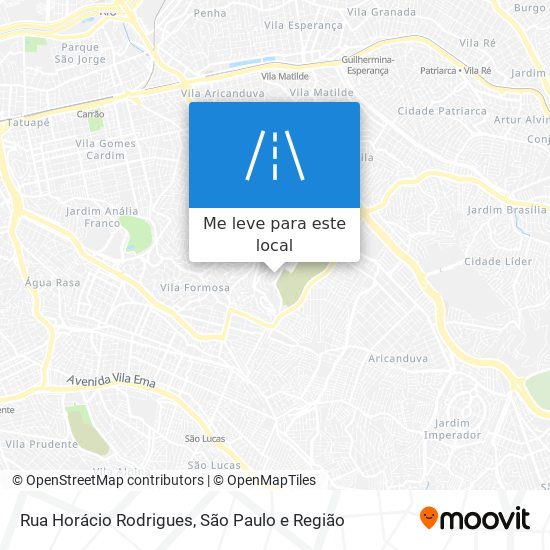 Rua Horácio Rodrigues mapa