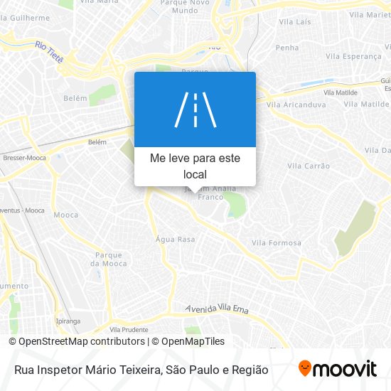 Rua Inspetor Mário Teixeira mapa