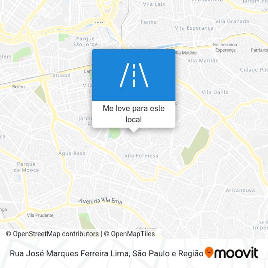 Rua José Marques Ferreira Lima mapa
