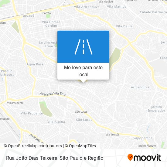 Rua João Dias Teixeira mapa