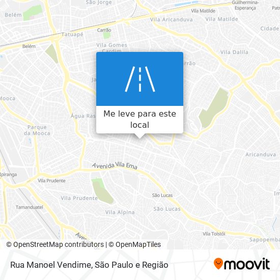 Rua Manoel Vendime mapa