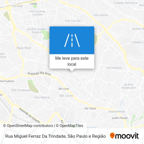 Rua Miguel Ferraz Da Trindade mapa