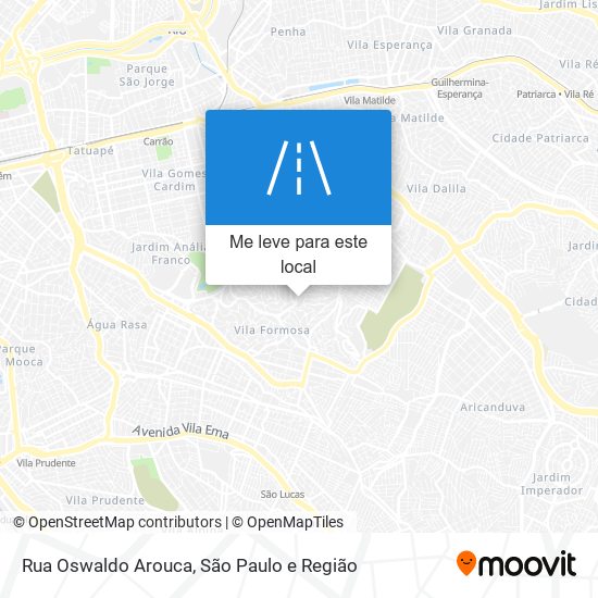 Rua Oswaldo Arouca mapa