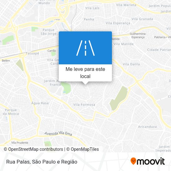 Rua Palas mapa