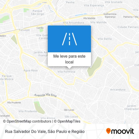 Rua Salvador Do Vale mapa