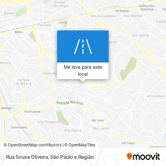 Rua Sousa Oliveira mapa