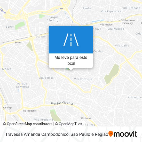 Travessa Amanda Campodonico mapa