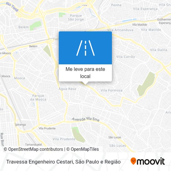 Travessa Engenheiro Cestari mapa