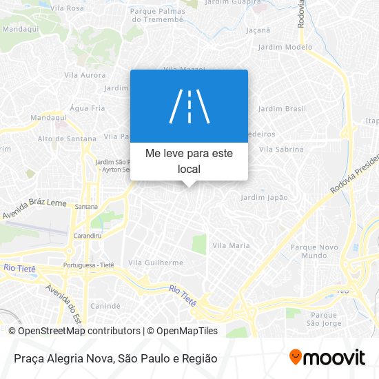 Praça Alegria Nova mapa