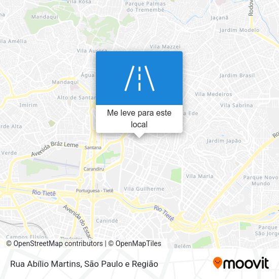 Rua Abílio Martins mapa